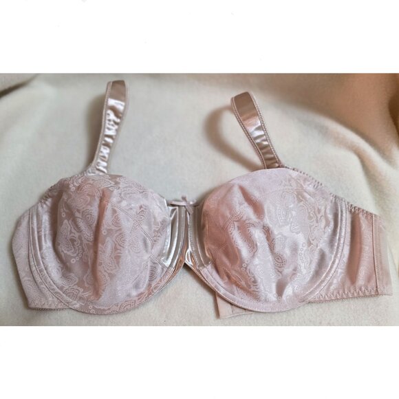 42D Bra Bali 3562 Womens Beige Underwire Mesh Back - Picture 1 of 3